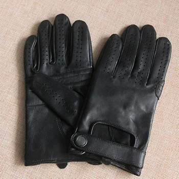 

Men's Genuine Leather Gloves Male Breathable Goatskin Spring Autumn Driving Anti-skid Mittens Touch Screen Gloves Free Shipping