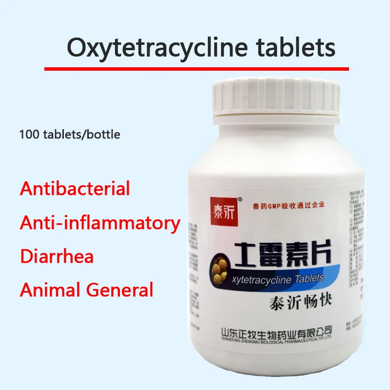 Oxytetracycline-Tabletas para mascotas, aves de corral y ganado para perros, gatos, conejos, palomas, peces, patos y tortugas, 100 tabletas