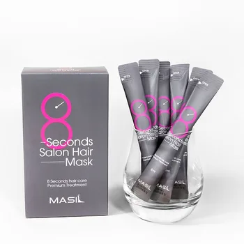 

8 Seconds Salon Keratin Hair Mask Premium Hair Care Treatment Repairing Dry Damaged Hair Korean Hair Supple Hydration Cream 8ml