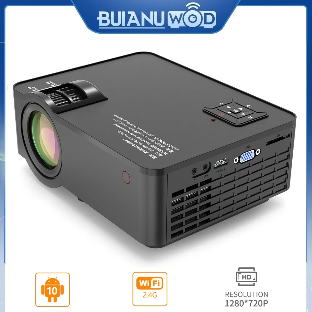 Умный светодиодный проектор BUIANUWOD SD150 720P 150 ANSI поддержка 4K 1080P домашний кинотеатр