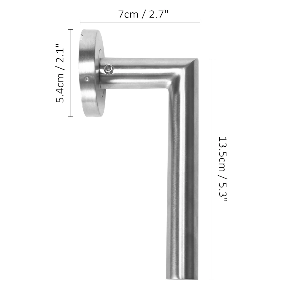 Door Handle Set Stainless Steel Lock Interior Home Door Handle Lock Durable Adjustable Latch Security WC/PZ/BB