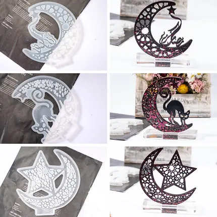 

Castle Ghost Exhibition Board Shaped UV Resin Mold Jewelry Moulds Jewelry Accessories DIY Hand Craft Jewelry Tool