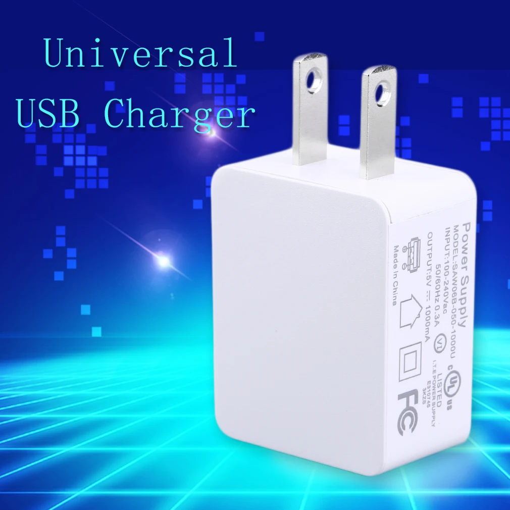 Профессиональный 5V 1A usb-разъем универсального USB Зарядное устройство для путешествий Портативный штепсельная вилка американского стандарта смарт мобильный телефон Зарядное устройство