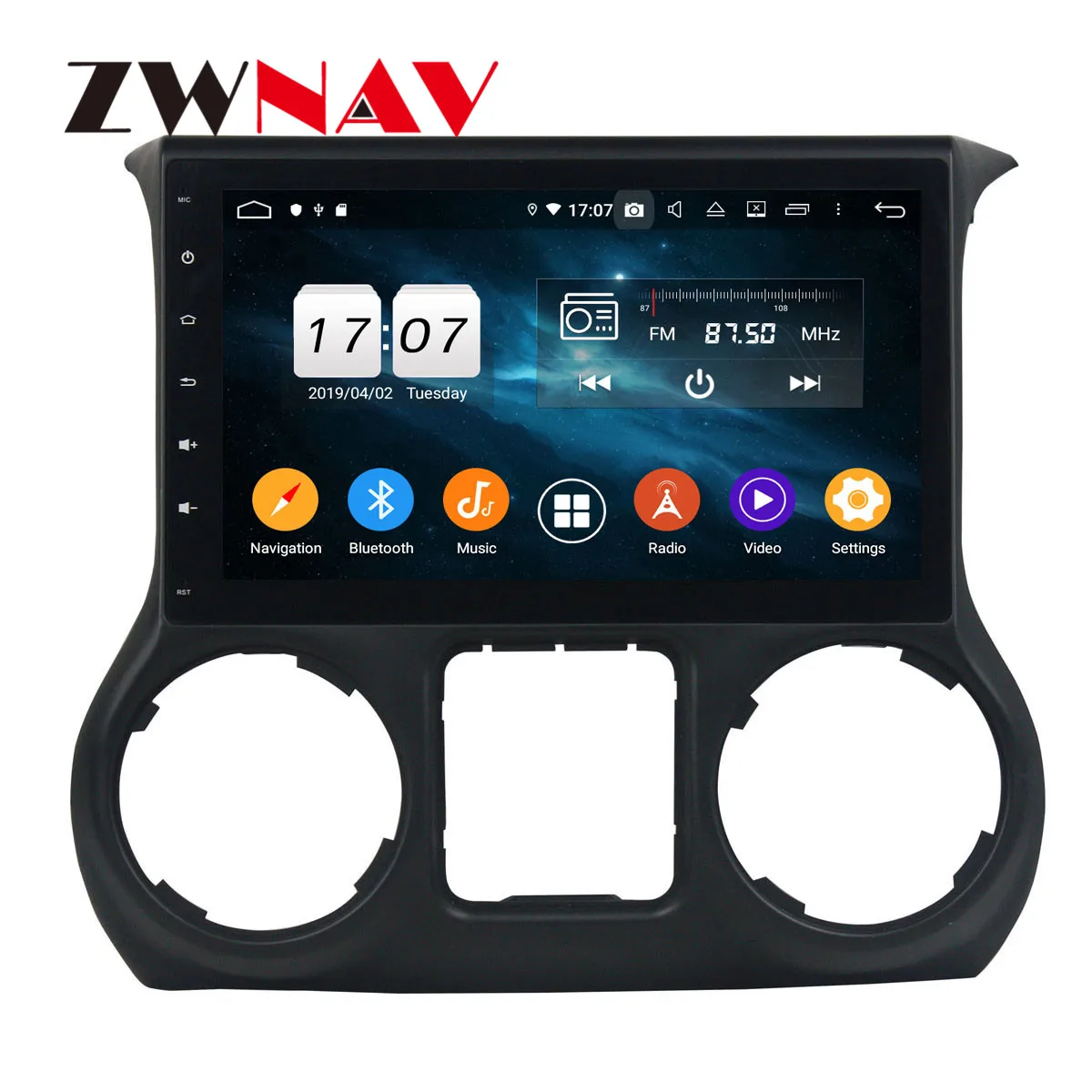 10," Android 9 4+ 64G DSP ips Автомобильный плеер gps навигация для JEEP Wrangler головное устройство мультимедийный Кассетный плеер рекордер