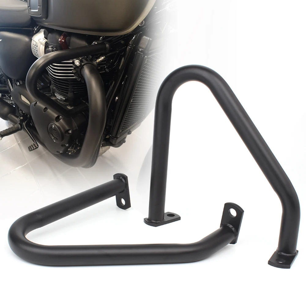 

Motorcycle Engine Guard Crash Bar Bumper Protector For Triumph Bonneville T100 T120 Bobber Street Twin Cup Thruxton 1200 2016-Up