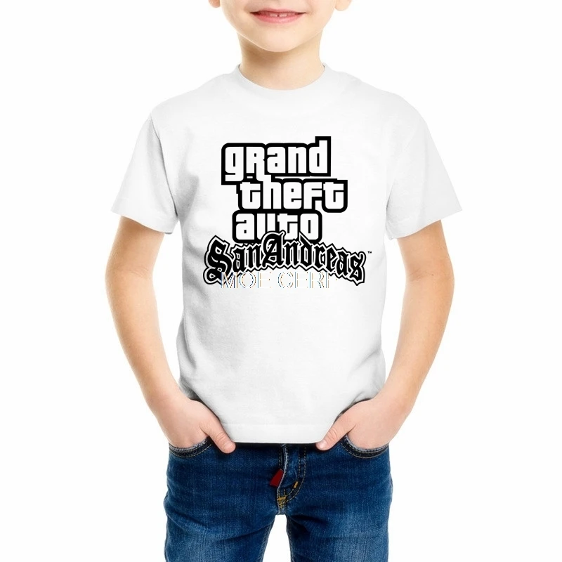 Футболка для мальчиков и девочек с 3D рисунком Grand Theft Auto GTA 5 футболка короткими