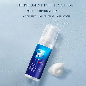 

Mint Teeth Cleaning Mousse Toothpaste Remove Tooth Stains Odor Foam Toothpaste Oral Hygiene Q1