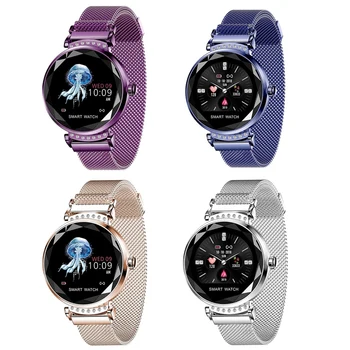 

Lady H2 Smart Watch 3D Rhinestone Glass Heart Rate Blood Pressure Sleep Monito