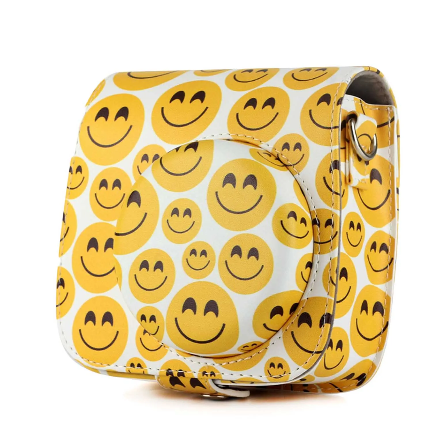 Smile Style Защитная сумка на плечо для камеры Besegad из искусственной кожи с рисунком чехол для Fujifilm Instax Mini8 Mini 8 8+ 9 мгновенная пленка для камеры - Цвет: Smile Style