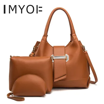 

Bags Woman 2019 New 3pcs Set Bags Ladies High Quality Women Tote Bags for Female Simple Messenger Bag Bolsa Feminina