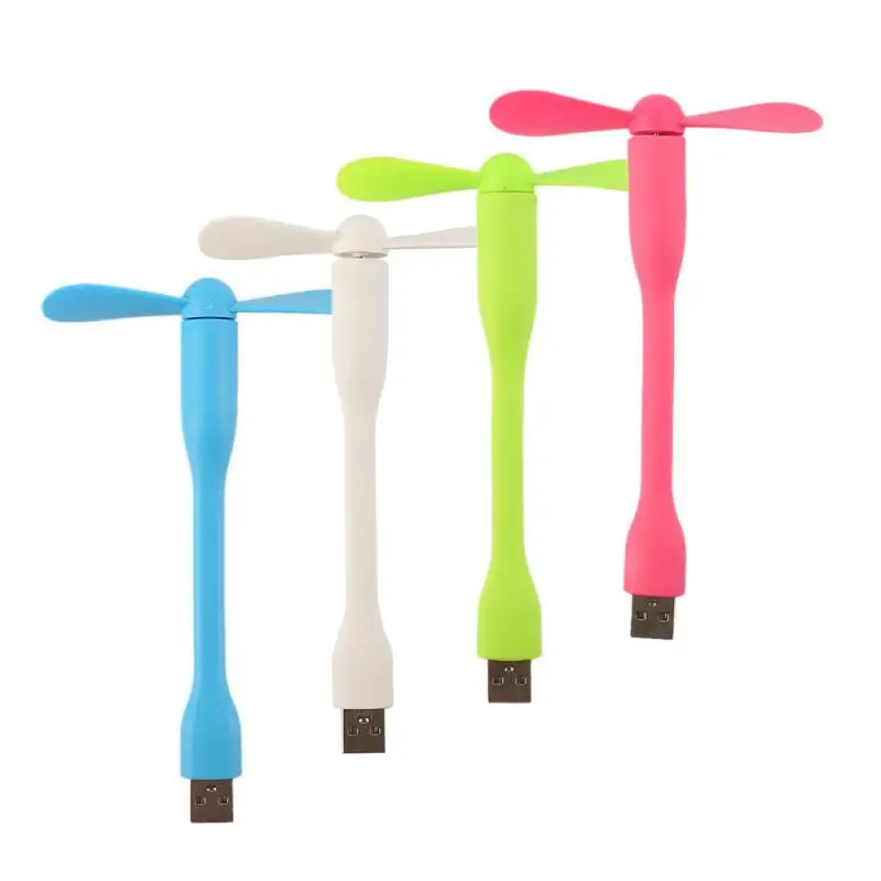 

Hot Creative USB Fan Flexible Portable Mini Fan and USB LED Light Lamp Book For Power Bank Notebook Computer USB Gadgets