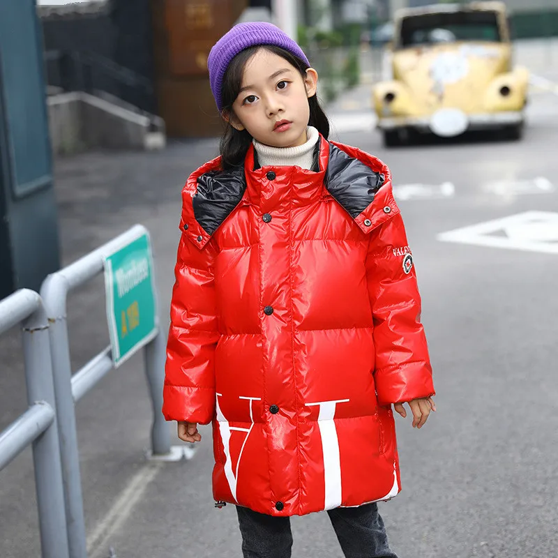 

2019 new Winter Snowsuit Boy coat 80% Duck Down Jacket Outdoor Clothes Girls Climbing For Boys Kids Waterproof clothing ski suit