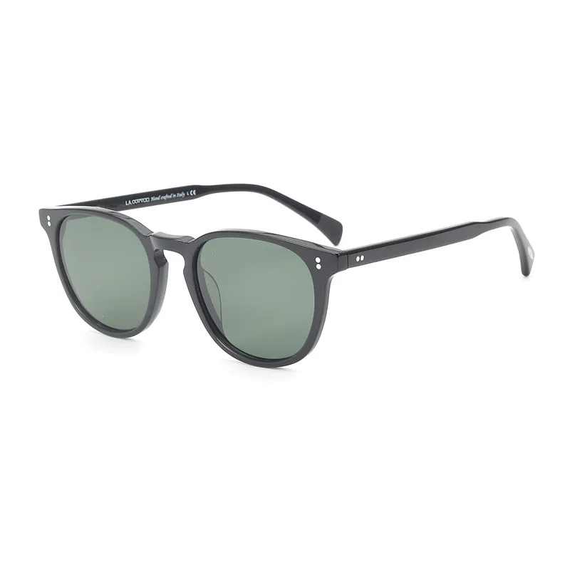 Black VS Green Ретро Винтаж Finley Esq. Солнцезащитные очки для вождения солнцезащитные очки OV5298 поляризованные мужские солнцезащитные очки для мужчин и женщин трендовые оттенки очки - Lenses Color: Black VS Green