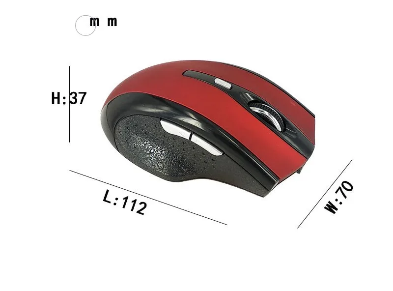 Красный Aopei Новая беспроводная Bluetooth мышь 1200 dpi для телефона планшета ноутбука ТВ Bluetooth мышь - Цвет: Красный