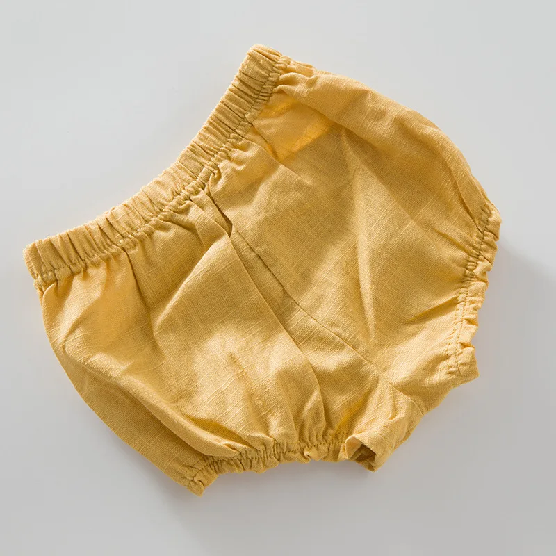 Летние однотонные штаны для младенцев, мужские и женские трусы tong yin hua ya ma,, детская одежда на заказ