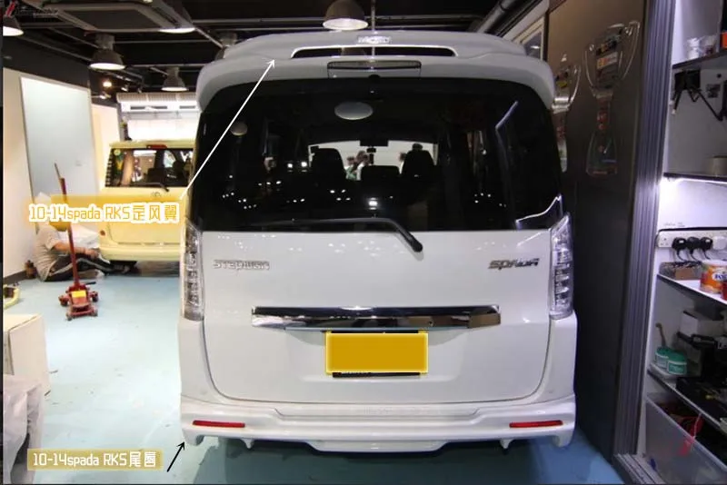 Для Honda stepwgn SPADA RK5 2010-12 автомобильный комплект кузова передний задний спойлер боковая Дверная панель