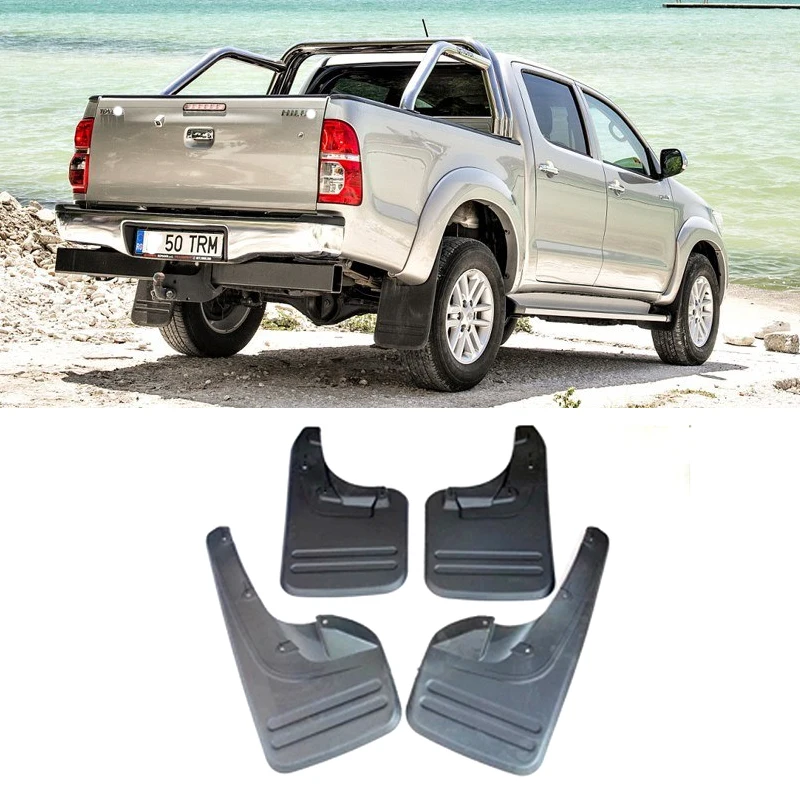 4 шт. Брызговики для Toyota Hilux Vigo 2006- передние и задние брызговики аксессуары для крыльев
