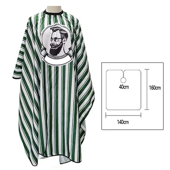 

Salon Styling Capes Hair Cutting Hairdressing Gowns For Barber Stylist Stripe Haircut Cloth 160cm * 140cm