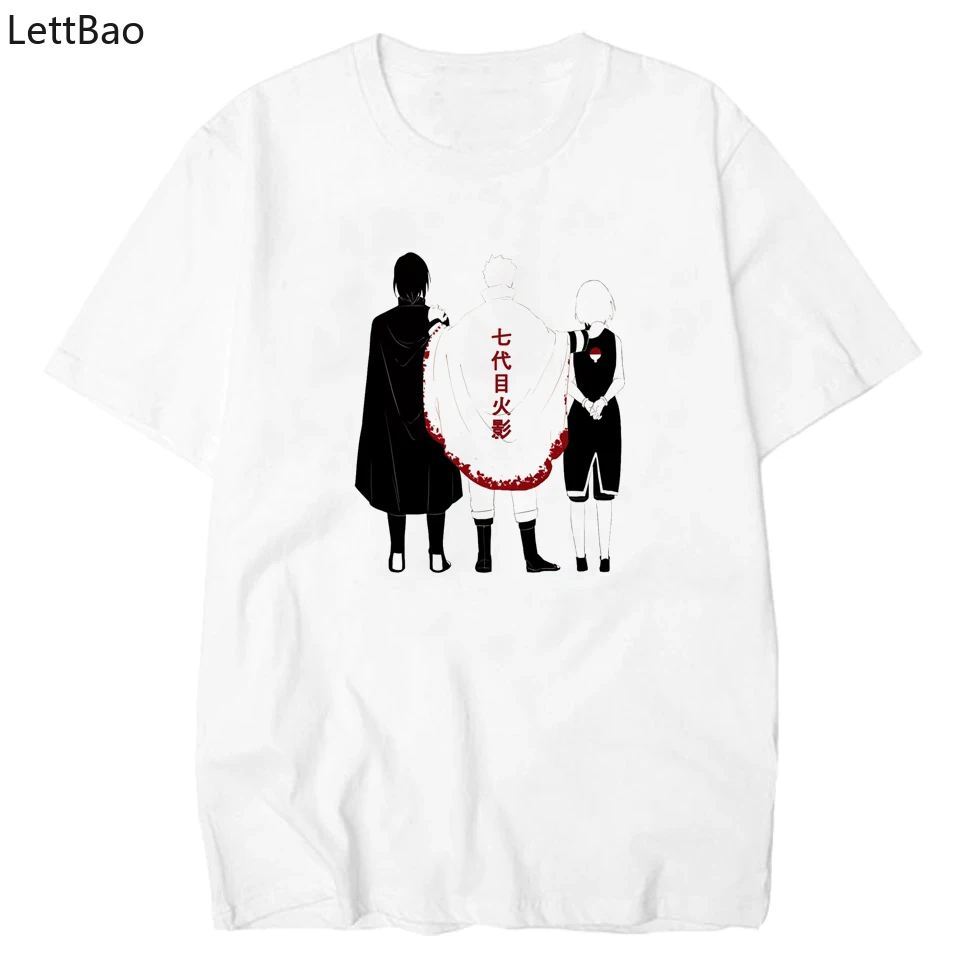 

Sasuke Naruto Sakura - Adult Team 7 Tshirt Harajuku Men T Shirt High Quality T-shirt Interesting Streetwear New Funny T Shirts