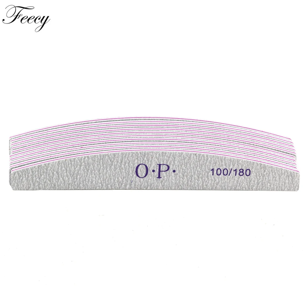 

10Pcs/Lot Sandpaper Nail File For Gel Nails Professional Manicure Nail File Buffer Pedicure Double-sided Boat Nail Art Tools