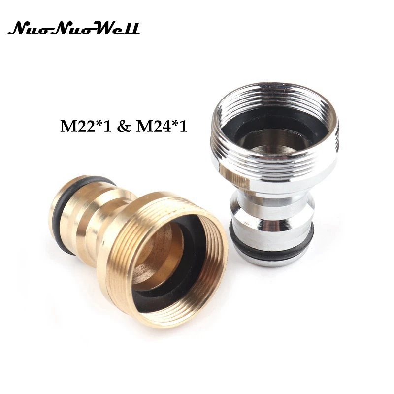 2pcs M22 M24 Thread Kitchen Faucet Quick Connector Bathroom Faucets