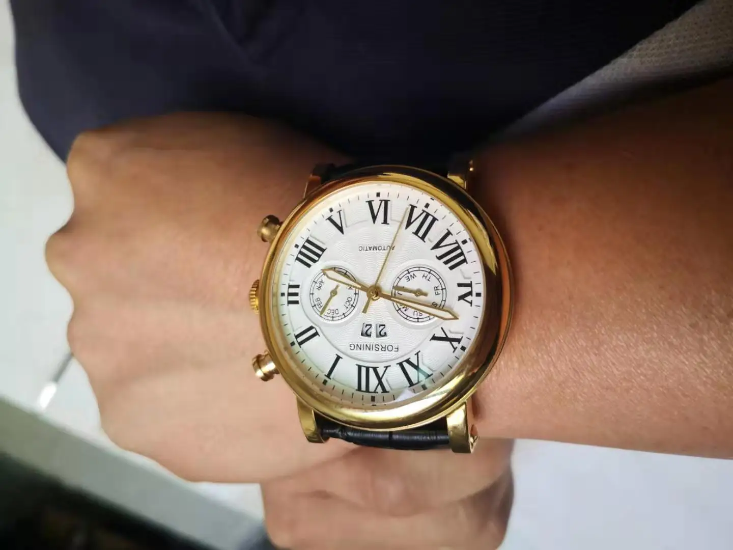 Новые часы мужской роскошный бренд часов Forsining высококачественные автоматические механические часы из натуральной кожи Relogio Masculino