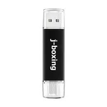 J-бокс OTG USB флеш-накопитель 16 Гб флешки двойной порт Micro USB 2,0 карта памяти черный для Android смартфон ПК Macbook планшет