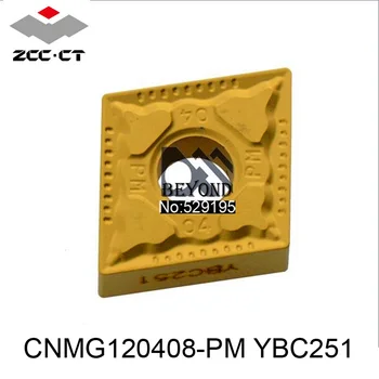 

ZCC CT CNMG120408-PM YBC251 CNMG120408 CNMG 120408 Turning Inserts Lathe Cutter for Steel Stainless Steel Carbide Lathe Tools