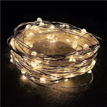 

Electronic Copper Wire Lamp String Cool Mini Small Colored Lights Handmade Gift Decoration Shining Copper Channeling Bulb Flashi