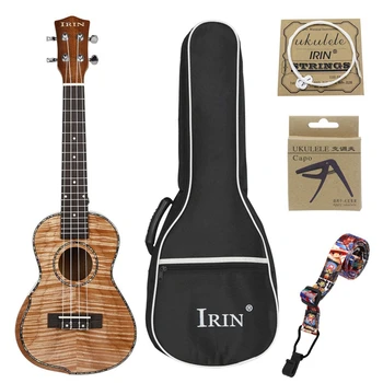 

IRIN 23 Inch Concert Ukulele Kit Mahogany Wood Ukulele Engineered Wood Fingerboard Neck Hawaii 4 String Guitar