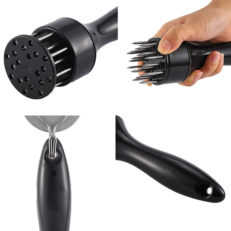 Professional Meat Tenderizer Needle Stainless Steel Portable Steak Pork Chop Meat Hammer Kitchen Cooking Tool Accessories Gadget meat tenderizer meat hammer