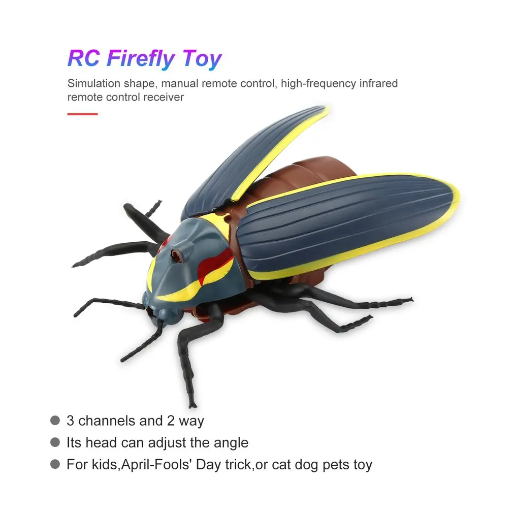 Электрический инфракрасный пульт дистанционного управления имитирует Glowworm форма игрушка для розыгрыша Реалистичная Glowworm RC шалость насекомое страшилка детские игрушки