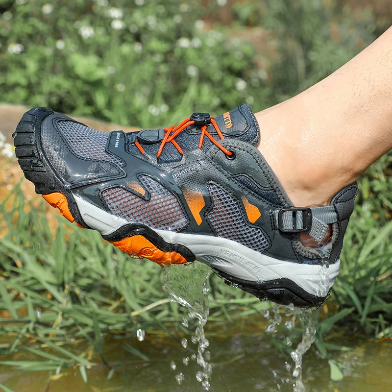 Hiking Shoes Men Summer Trekking Sandals Breathable Outdoor Walking Climbing Water Shoes