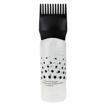 

3 Color Bottle Plastic Oil Comb Applicator Bottles Big Capacity Dispensing Salon Hair Coloring Dry-cleaning Bottles Styling Tool