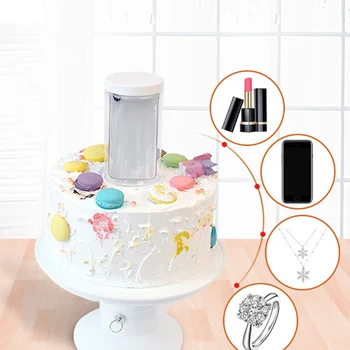 

Gift Cakes Stand Holder Toy Box Cake Frame Props Making Surprise for Birthday Cake Banquet Party Popping Cake Surprising Present