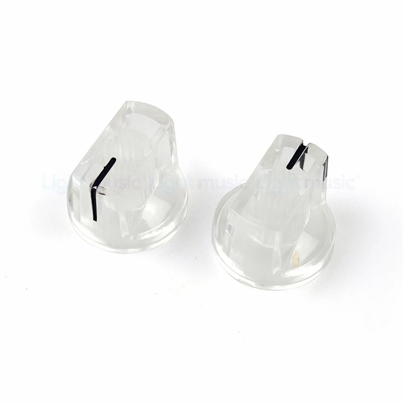 도매 100pcs 플라스틱 플러시 헤드 기타 노브 버튼 앰프 앰프 효과 페달 손잡이 기타 냄비 손잡이 기타 부품