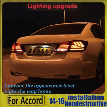 

Ninth Generation LED Strip Tail Light Full LED Rear Lamp For Accord G9 For Honda 2015-2016