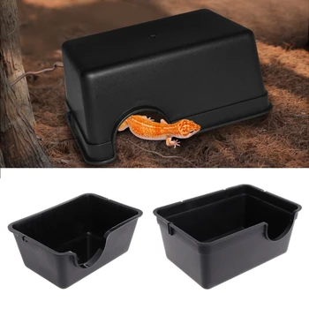 

Reptile Box Hiding Case Hole Water Feeder Spider Turtle Snake Supplies Centipede