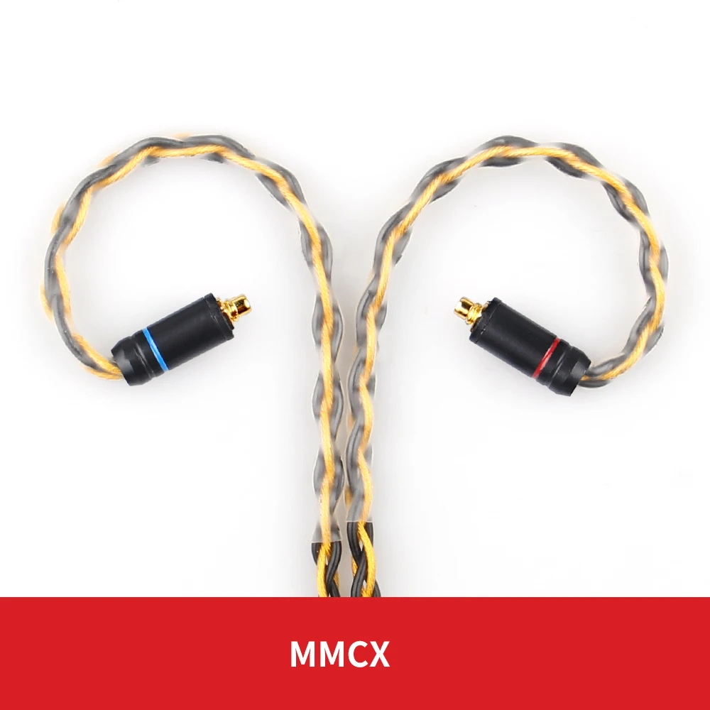 MMCX PIN TRN T1 наушники цвета: золотистый, серебристый смешанные покрытием обновления кабель наушников провода для V80 V90 V30 V20 V10 V60 X6 AS10 T2 S2 DT8 P1 DT6 диметилглицын - Цвет: MMCX PIN