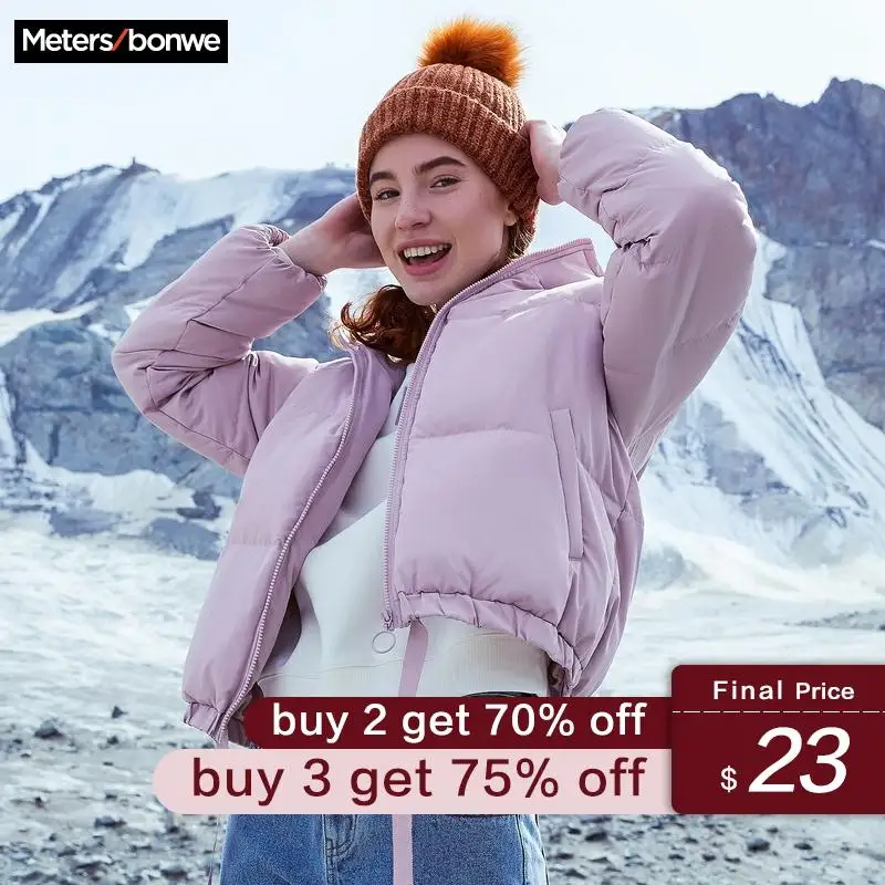 

Metersbonwe New Down Jacket Women Winter Warm 80% White Duck Down Loose Female Short Coat Comfortable outdoor Down coat