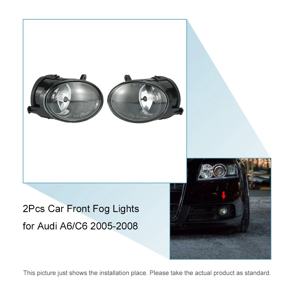 KKMOON 2 шт. 55 Вт автомобильный передний протовотуманная Подсветка лампа для Audi A6 C6 2005-2008 4F0941700