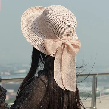 New Summer Leisure Ladies Ladies Straw Hat Sun Hat Panama Hat Summer Beach  Beachwear Sun Hat