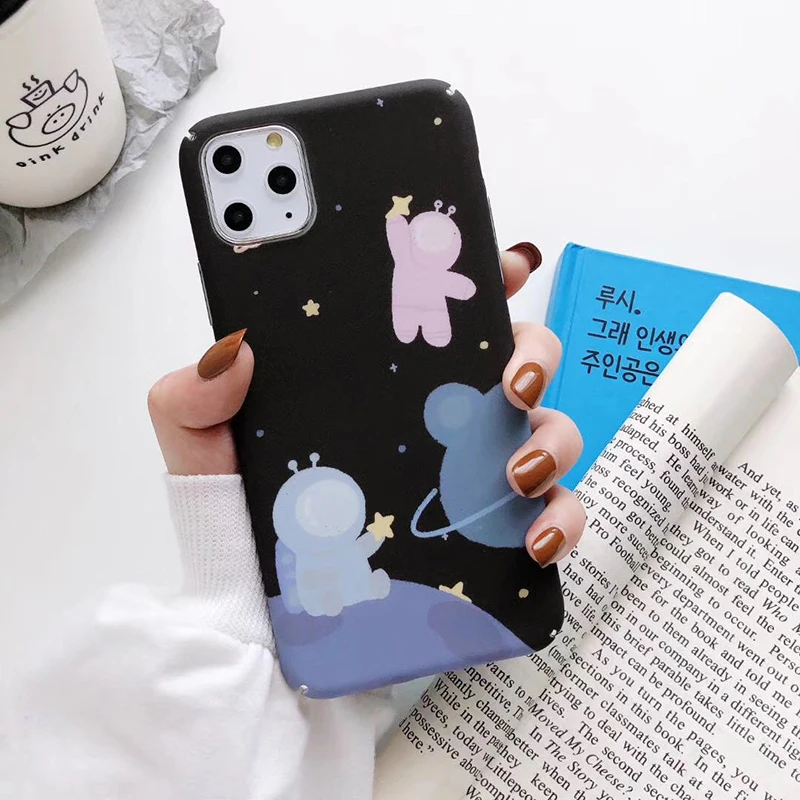 Жесткие ПК-Чехлы для huawei P30 P20Lite Коврики 20Pro 30 мило Space "Медвежонок" чехол для Honor 8X9 10 20 9X Nova 3 3i 4 5 5i чехол