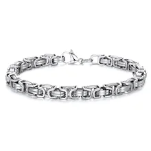 20 шт./лот горячая Распродажа новые мужские браслеты из нержавеющей стали Открытый панк крутой моды титановая сталь мужской ювелирный браслет BR-23