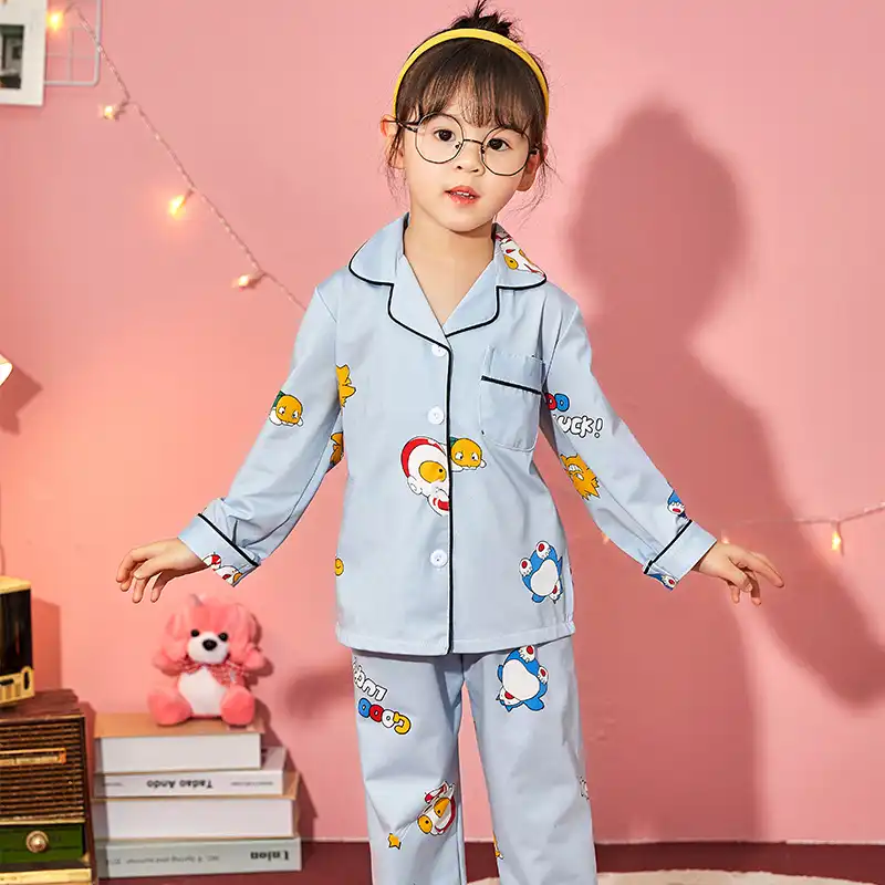 春の秋の子供服スーツ漫画の子供ホームウェアのスパースター長袖女の子パジャマかわいい男の子パジャマセット部屋着 パジャマセット Aliexpress