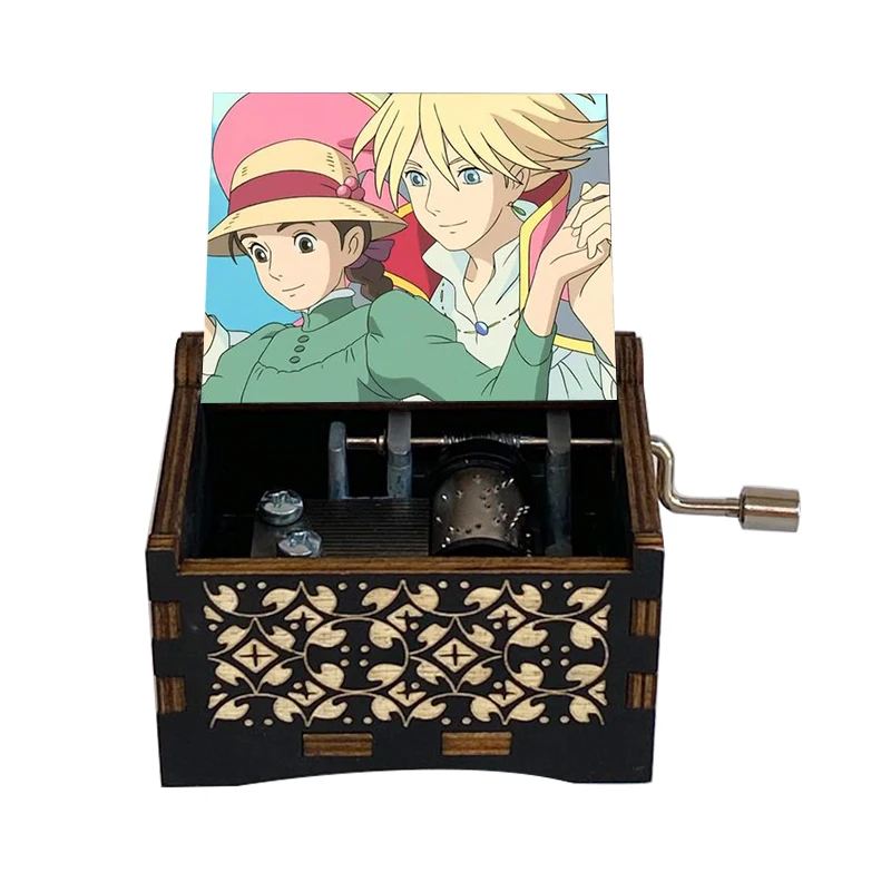 WoodenMusicBox3DColorPrintingCarvedMusicBoxFriendsDaughter
