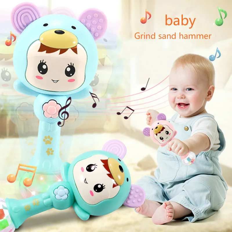 Детские игрушки ручной рингтоны Музыка Ритм палка мальчики и девочки дети 0-12 месяцев Обучающие многофункциональные