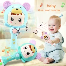 Детские игрушки ручной рингтоны Музыка Ритм палка мальчики и девочки дети 0-12 месяцев Обучающие многофункциональные