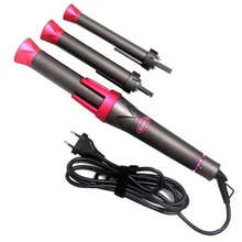 3 in 1 Hair Curling Iron Wand Set 19-32mm Hair Curler Instant Heating Up Curling Wand Detachable Auto Straight Hair Curler
