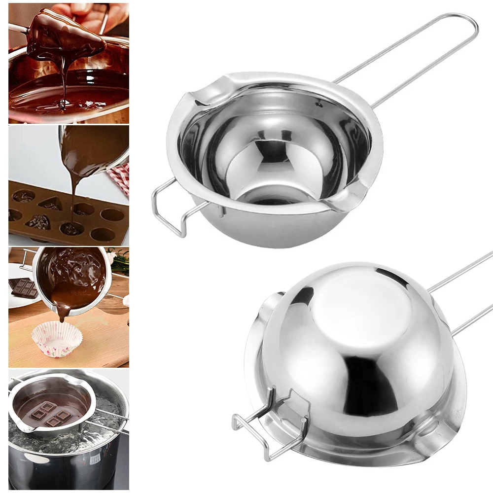 

Chocolate Melting Pot Long Handle Wax Melting Stainless Steel Pot DIY Scented Candle Soap Chocolate Butter Handmade Soap Tools